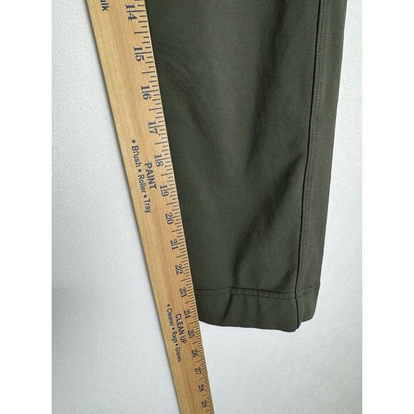 Lululemon Jet Crop Slim Pants Womens 2 Gator Green Luxtreme 7/8 Drawstring - Picture 10 of 12